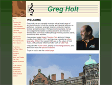 Tablet Screenshot of gregholt.co.uk